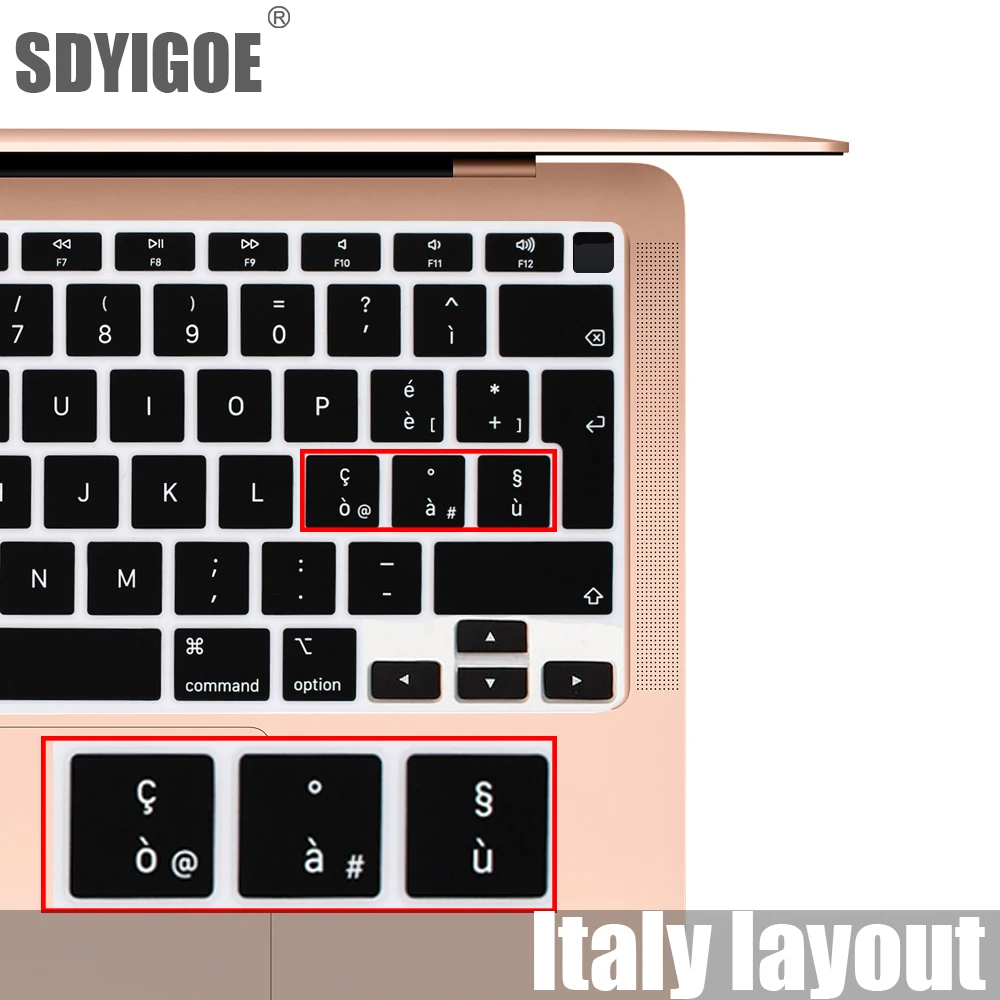 

Italian skin Laptop keyboard film Silicone keyboard cover 13Air 2337/A1932/A1466 For Macbook Pro13/15 A1502/A2159/A1708/A1989