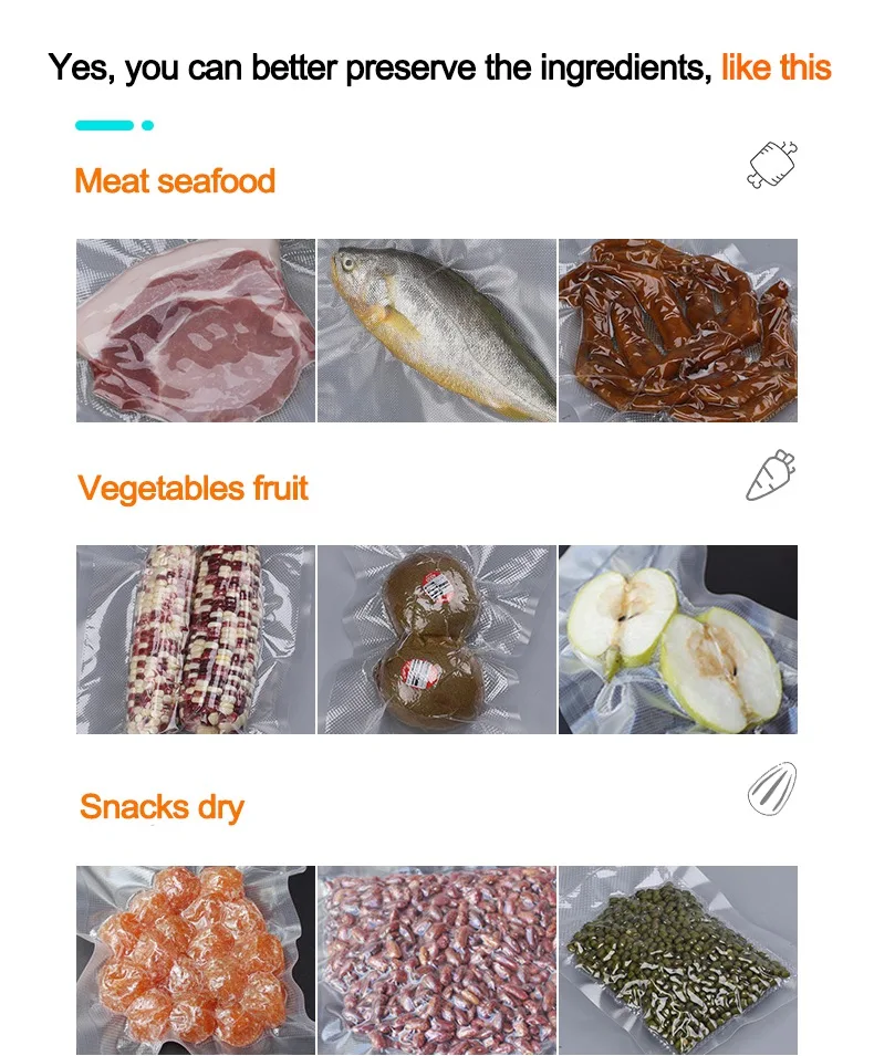 Вакуумная упаковочная машина для пищевых продуктов с 10 пакетами, вакуумная упаковочная машина для пищевых продуктов, вакуумный упаковщик