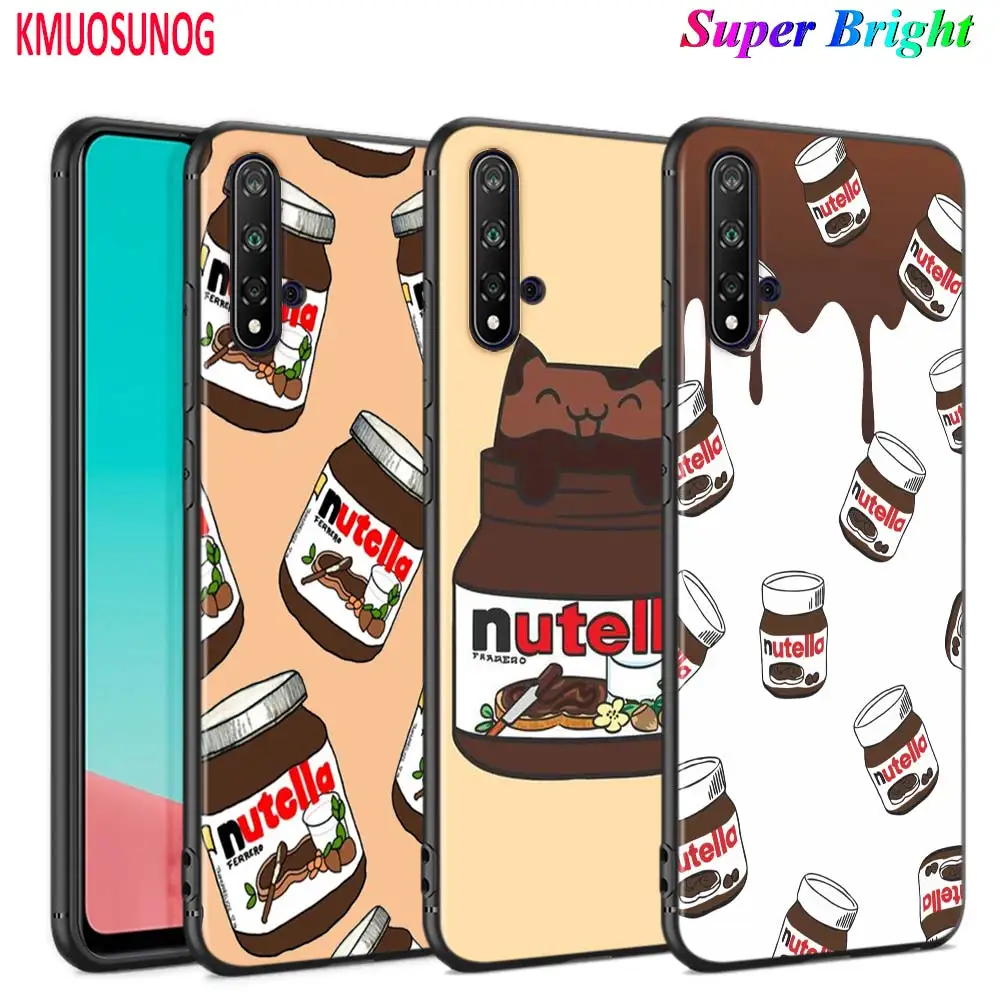 

Black Cover Chills Pills Chocolate Nutella for Huawei Nova 5 3i P Smart Z Plus 2019 P30 P20 Pro P10 P9 P8 Lite Plus Phone Case