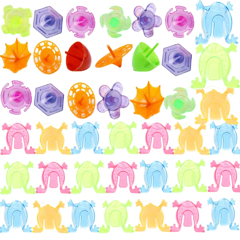 

108PCS Party Favors Little Transparent Plastic Toys Gift Pinata Surprise Eggs Fillers Carnival Prizes Goodie Bag Jumping Frog