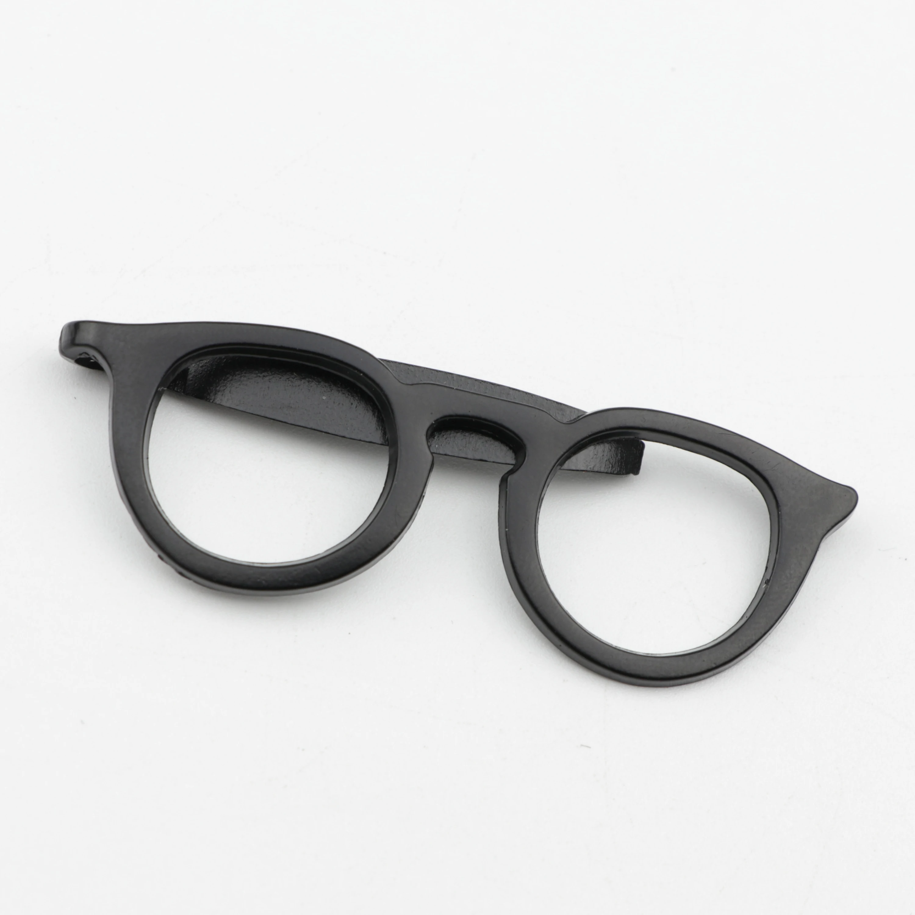 Зажим для галстука мужской металлический зажим очков чёрный/красный/золотистый