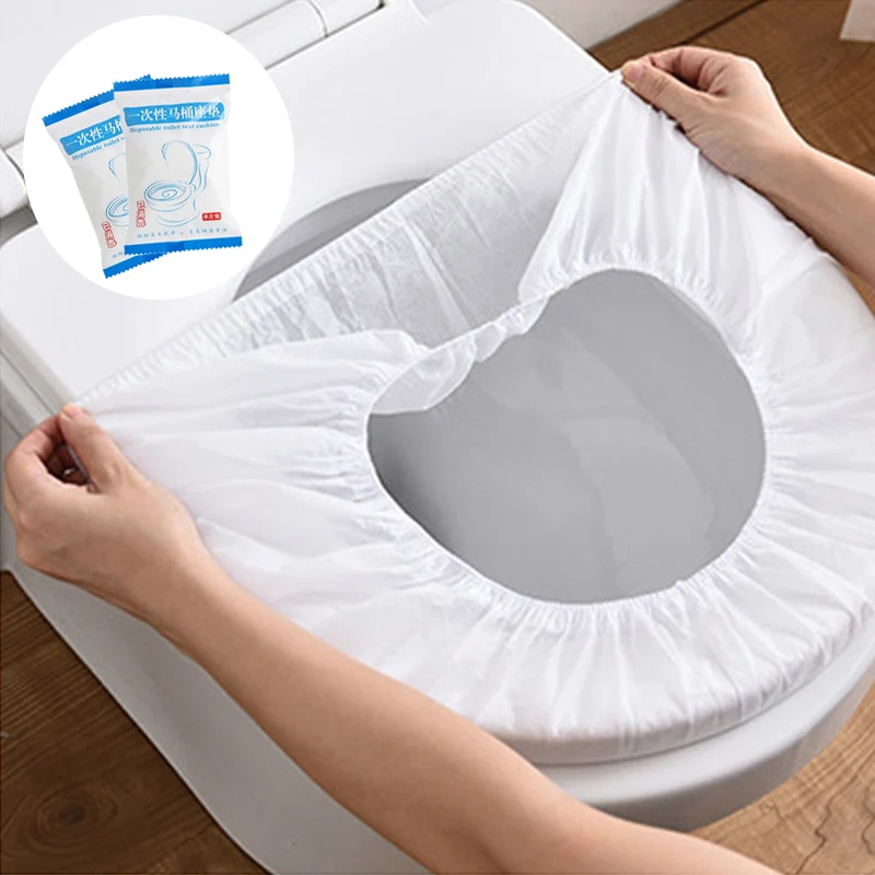 

Portable Disposable Toilet Seat cover Waterproof Restroom Seat cover Travel Hotel Sanitary Safe Non-woven Fabric Toilet Pad