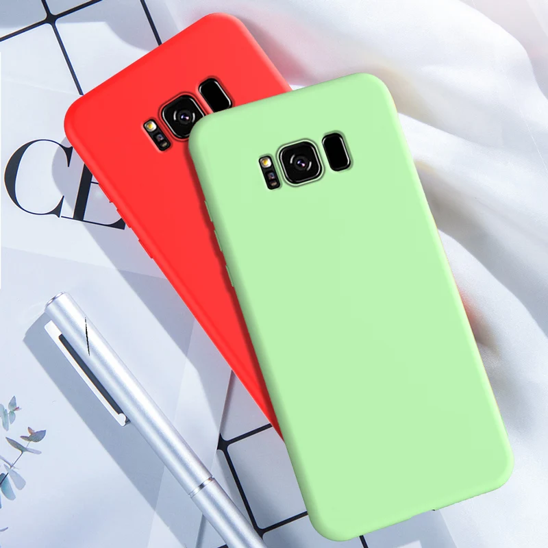 Высококачественный чехол для samsung S8, мягкий силиконовый чехол для samsung Galaxy S8 Plus, чехол для Galaxy S8 S8+ задняя крышка