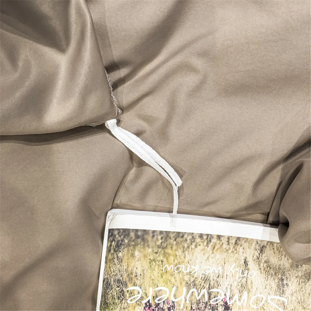 Роскошный классический светло коричневый комплект постельного белья Suaker супер