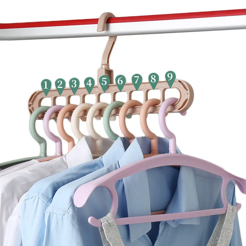 

1/2pcs Magic Multi-port Support Hangers For Clothes Drying Rack Multifunction Plastic Clothes Rack Drying Hanger Storage Hangers