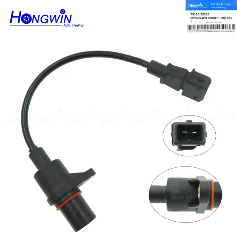 

GENUINE 39180-22600 Crankshaft Position Sensor For HYUNDAI COUPE ACCENT II III ELANTRA GETZ MATRIX KIA CERATO RIO II Saloon 1.6L