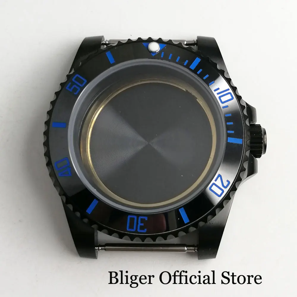 

Top Quality 40mm PVD Plated Watch Case with Ceramic Bezel Fit ETA 2836 MIYOTA NH35A NH36A