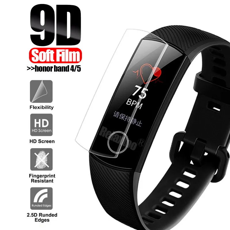 12 шт. защитная пленка для экрана huawei honor band 5 смарт браслет с мягкой пленкой не