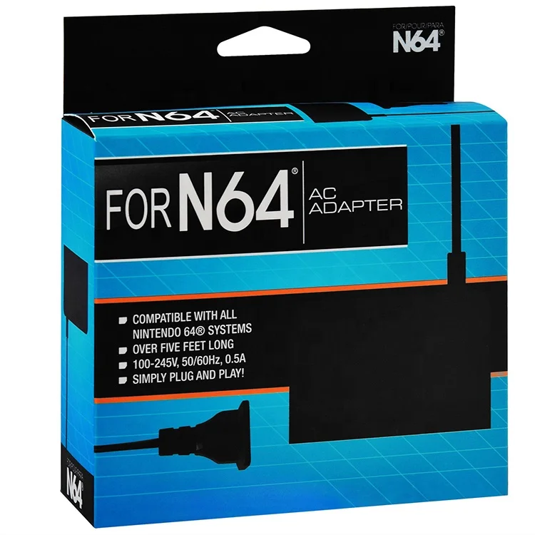 

Replacement AC Wall Charger Adapter Power Supply Cord Cable For Nintendo N64