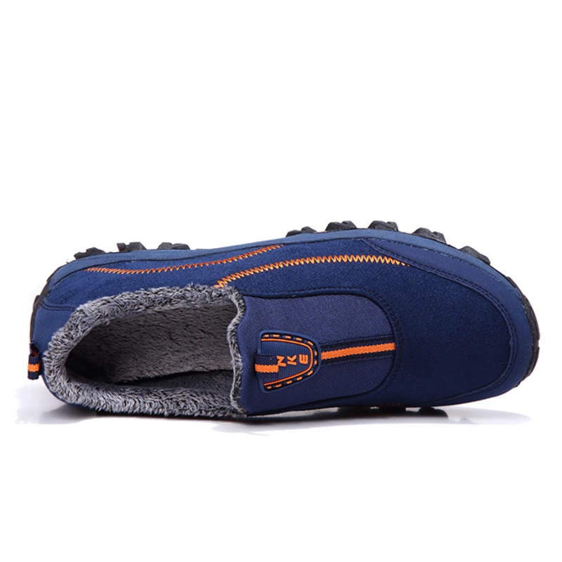 Теплые мужские кроссовки зимняя хлопковая обувь женская спортивная на меху