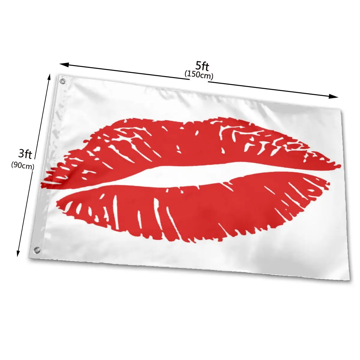 Kiss Marks 2064 напечатанный флаг гордости подарочный баннер для дома и улицы США