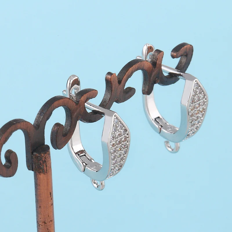 OCESRIO латунные серебряные серьги крючки аксессуары хрустальные серьги-гвоздики