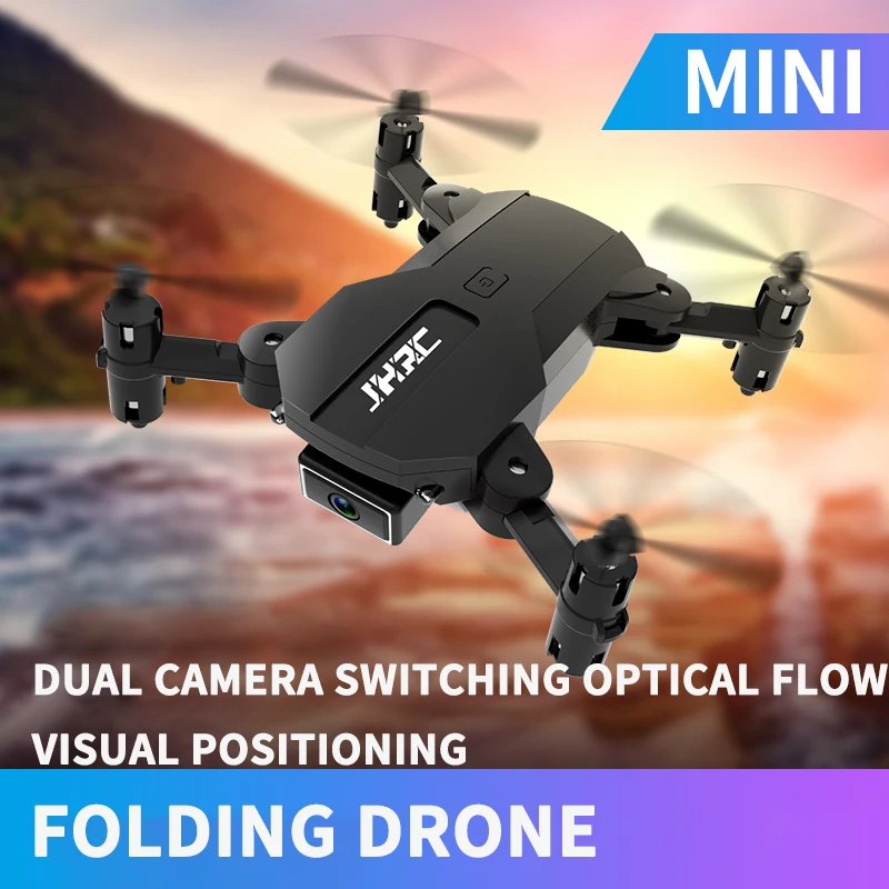 

New Mini Drone 4K 1080P HD Dual Camera WiFi Fpv VR First Visual Air Pressure Hold Mode Foldable RC Quadcopter Dron Boy Toy Gift
