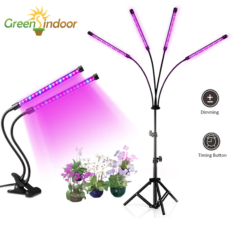 

USB таймер лампа для выращивания полного спектра Фито лампа 3 режимов, защита от падения, Phytolamp для растения травы Hydroponis культивирования завод...