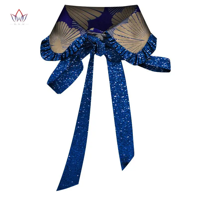 

African Print Collar for Women Clothing Accessories Ankara Print Fabric Shirt collar Detachable Fake Collar Blouse WYB588