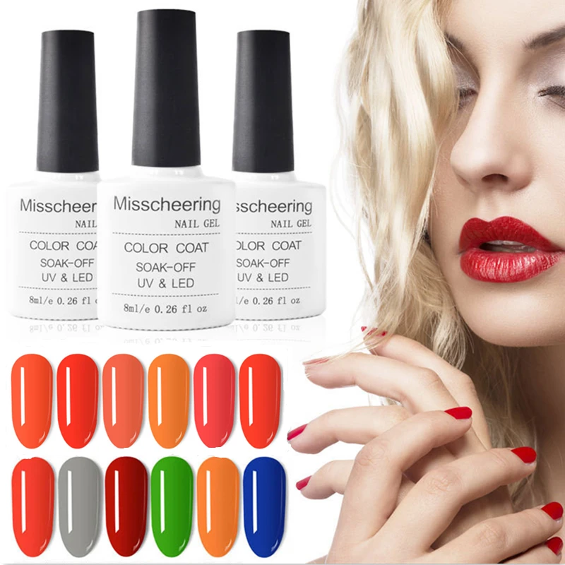 8 мл Профессиональный лак для ногтей чистый Цвет Гель длительный УФ поли Дизайн 90