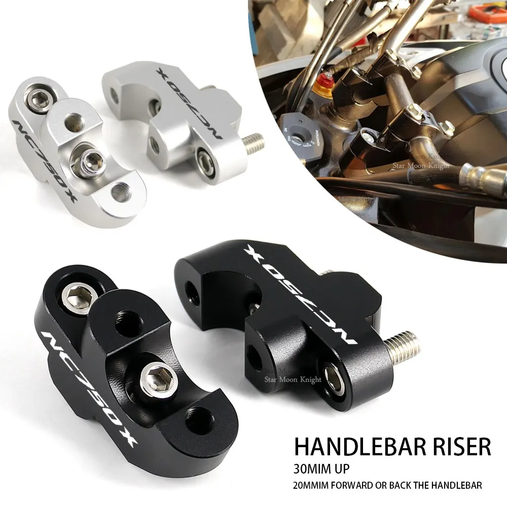 For Honda nc750 NC 750 X S NC750X 750x 2016 - 2021 Motorcycle Bar Clamps Handlebar Handle bar riser Adapter CB500X CB500F CB300F