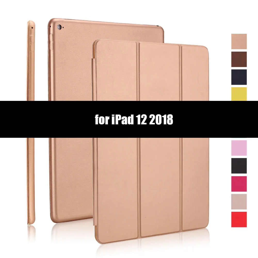 Gold-2 Ультратонкий умный чехол для iPad Pro 12,9, складной чехол-книжка из искусственной кожи s для iPad Pro 12,9 Pro 11 12,9 - Цвет: Gold-2