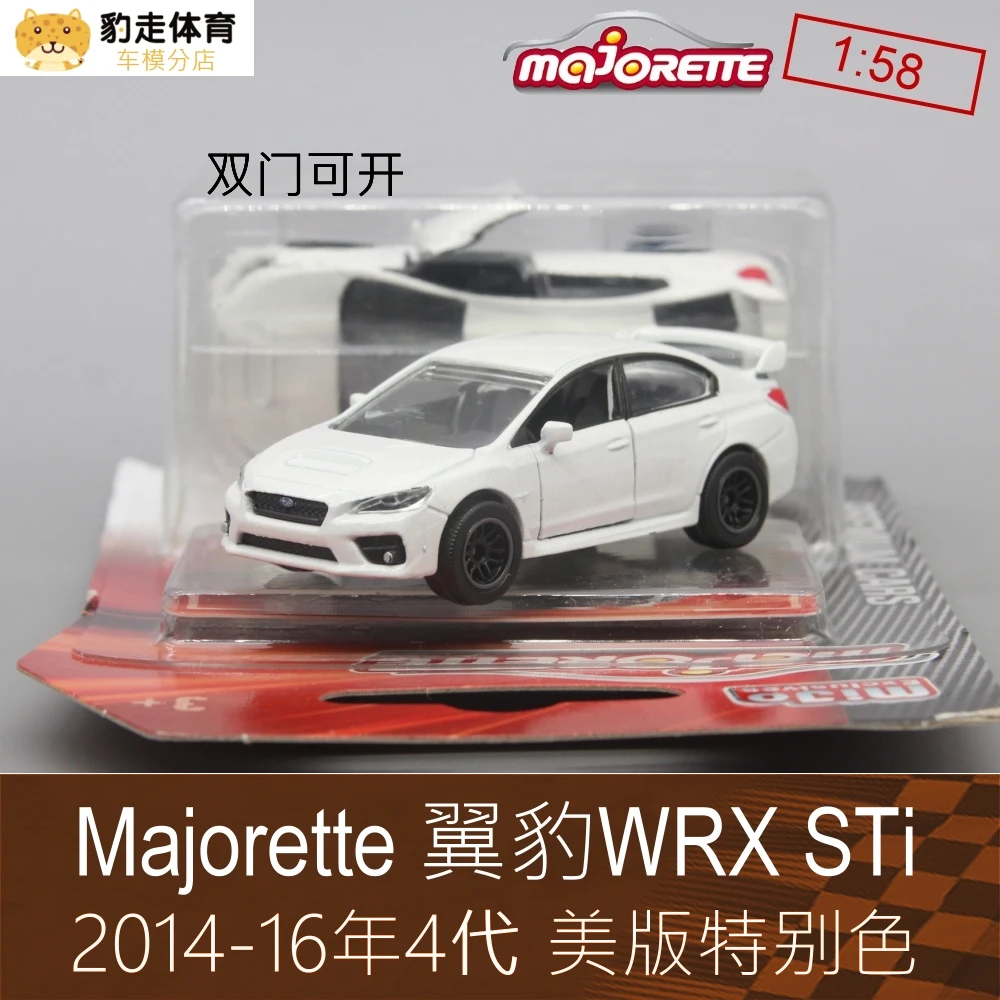 

Majorette 1:64 impreza WRX STi 4 Collection of die-casting simulation alloy model car Children toys