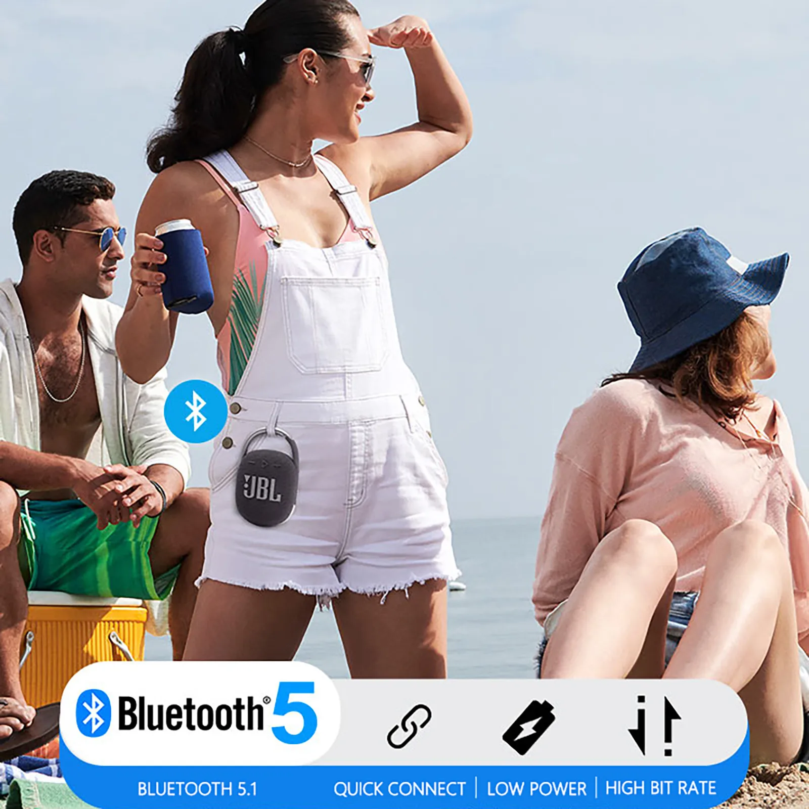 Jbl Clip 4 Беспроводные Bluetooth 5 1 мини-колонки Портативные водонепроницаемые Ipx67