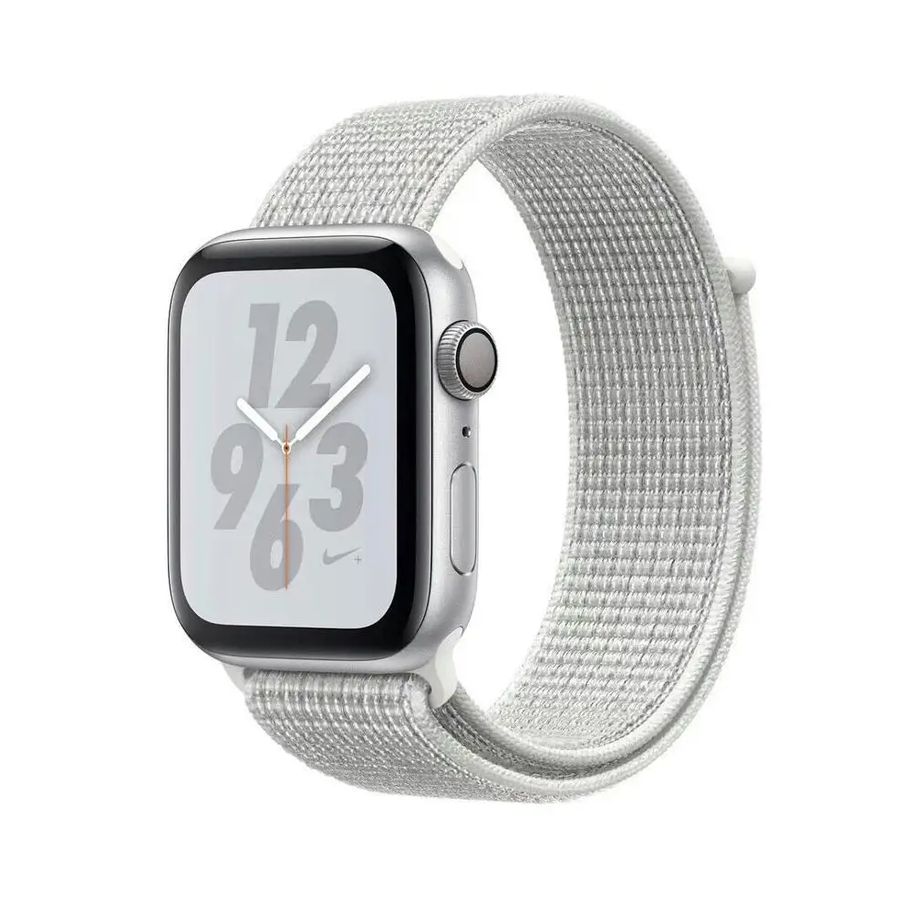 Новинка, цветной тканый нейлоновый спортивный ремешок для Apple Watch, 42 мм, 38 мм, 40 мм, 44 мм, мягкий браслет, ремешок для iWatch, серия 5, 4, 3, 2, 1 - Цвет ремешка: reflective white