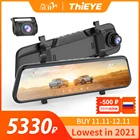 Автомобильный видеорегистратор ThiEYE 2,5 K, 10-дюймовый IPS-экран, Full Touch Screen HD1080P, с ночным видением, двойным объективом и зеркалом заднего вида