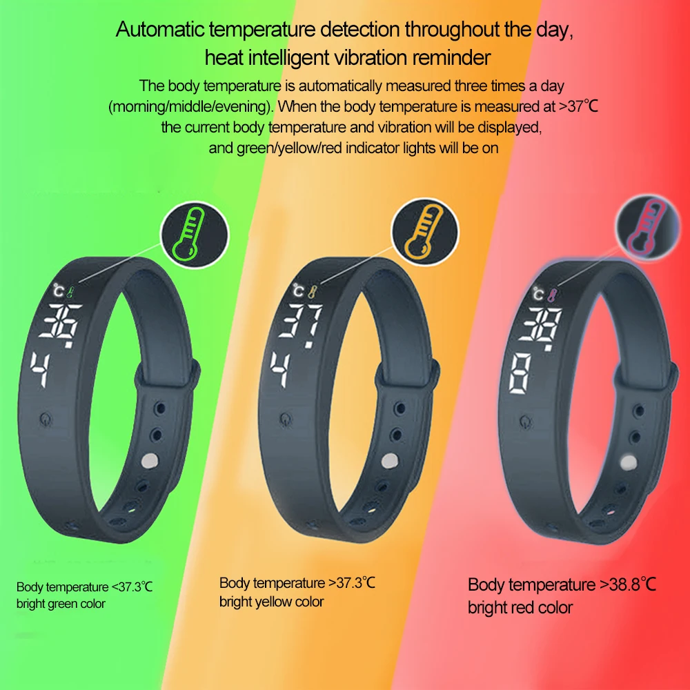 Смарт браслет Smarthwatch с автоматическим тестированием температуры тела