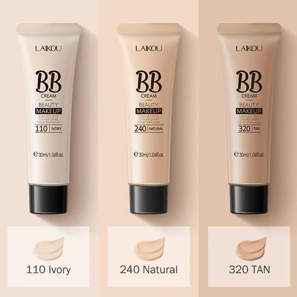 

30g BB Cream Liquid Foundation Long-lasting Moisturizing Concealer Face Makeup Base Cosmetics Makeup Cream Mask C5U4