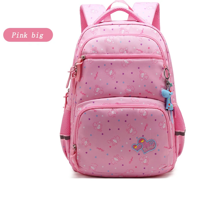 Pink big Детский милый рюкзак, женская сумка, женская школьная Противоугонная сумка для ноутбука, школьные сумки, школьная сумка для девочек-подростков, Детские рюкзаки - Цвет: Pink big