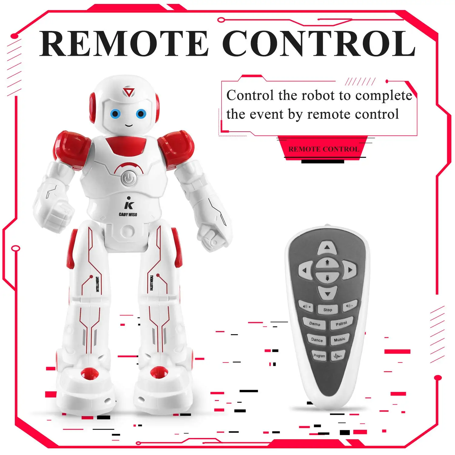 HBUDS Smart and Programmable Remote-Control Robot for Kids Beginner STEM Toy Friend to Learn as They Play-(Red) | Электроника