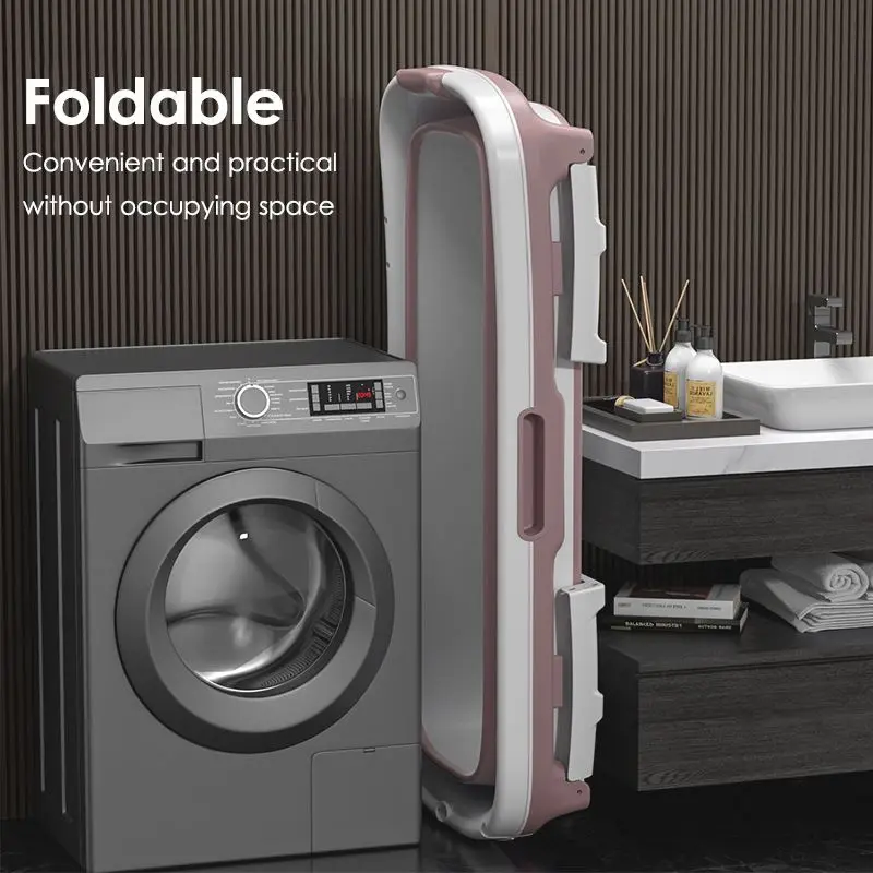 Ba&ntilde;era port&aacute;til grande para adultos, ducha plegable de 1,17 m/1,38 m para ni&ntilde;os, Sauna de nataci&oacute;n, ba&ntilde;era de Spa para el hogar, banheira port&aacute;til para adultos-1