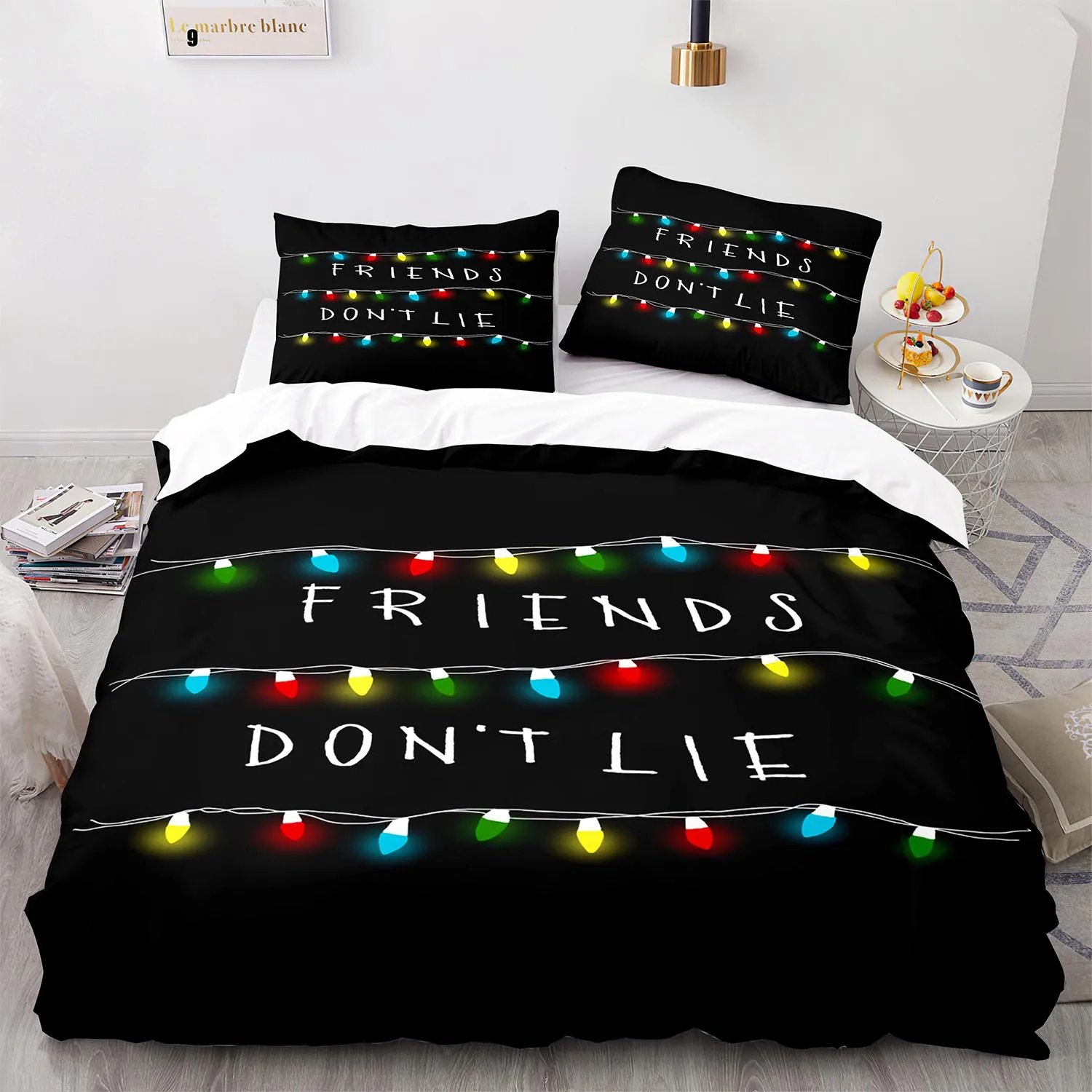 

Stranger Things Bedding Set Single Twin Full Queen King Size Stranger Things Bed Set Children's Kid Bedroom Duvetcover Sets