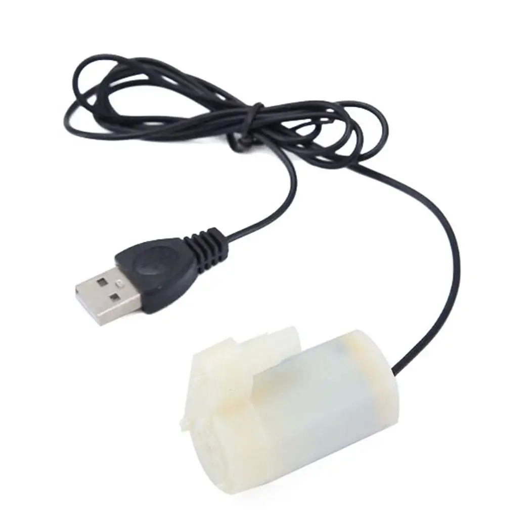 Питание от USB небольшой водяной насос подводный для аквариума, фонтан 3 М мини водяной насос для 3л/мин Аквариум Фонтан 1A