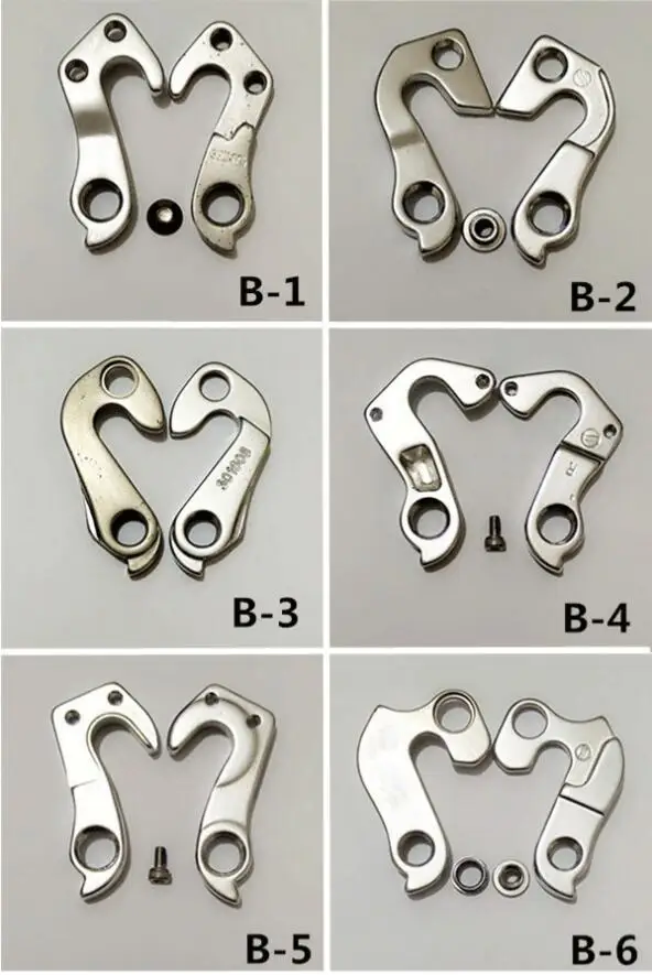10pcs/lot mixed order Alloy Mountain Bike Gear Mech Rear Derailleur Hanger Dropout 71 Styles with Screws | Спорт и развлечения