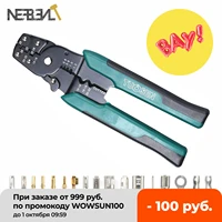 europ style crimping tool crimping plier wire stripper cutter crimper wiretool 10 26awg quadrilateral tube bootlace terminal