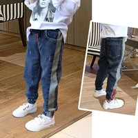 ienens kids boys clothes skinny jeans classic pants children denim clothing trend long bottoms baby boy casual trousers