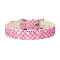 120 pcslot Wholesale Pet Collar Leather Bings Adjustable Buckle For Pet Dog Cats Kitten Necktie Shine Color Collars