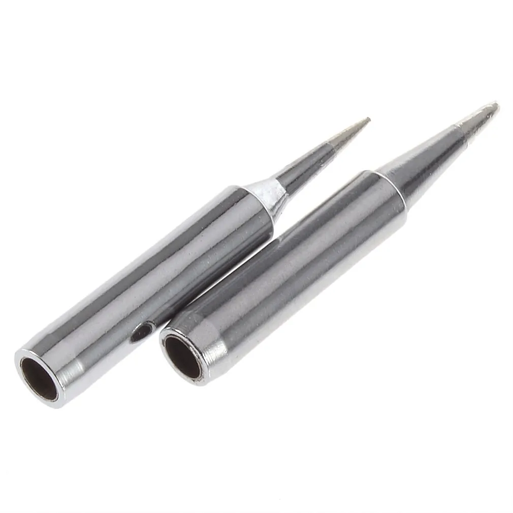 

10pcs+Iron casing /lot Lead-free Solder Iron Tip 900M-T For 936 SAIKE ATTEN AOYUE KADA YIHUA Soldering Rework Station Iron Tsui