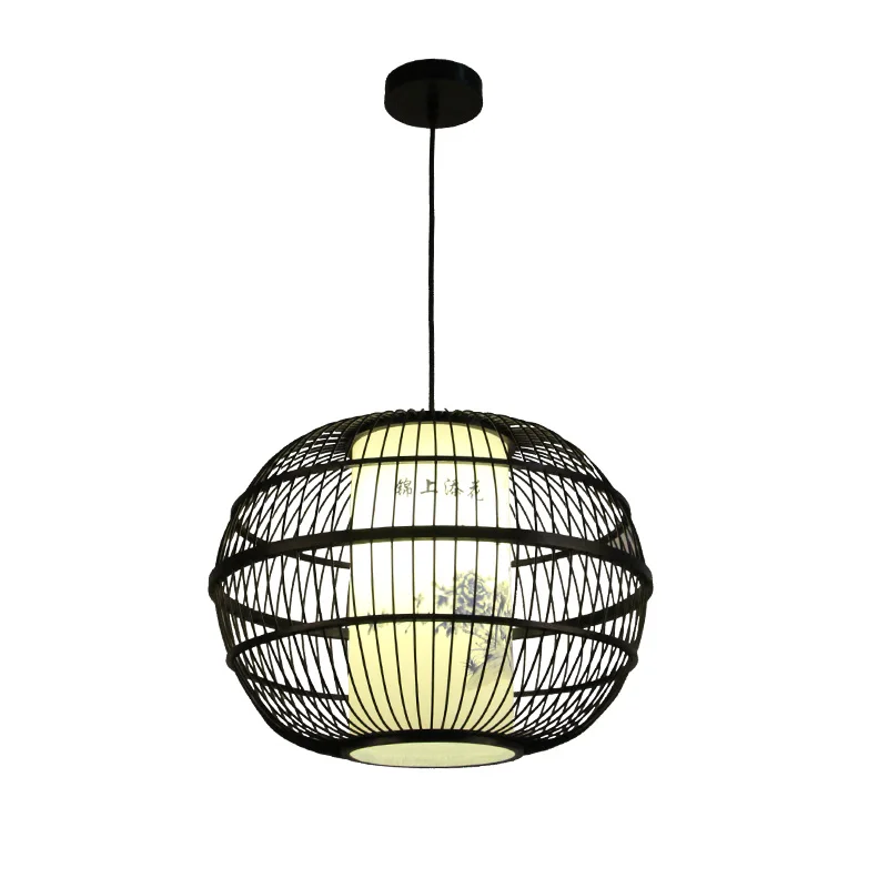 

New Chinese Style Rattan Lamp Pendant Light Vintage Hanging Lamp E27 Living Room Dining Room Home Decor Cafe Restaurant Hanglamp