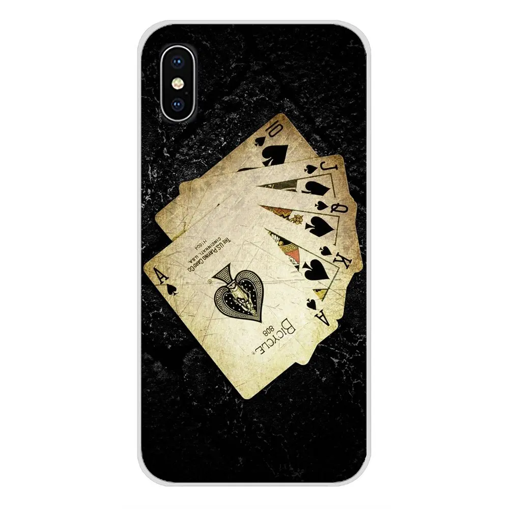 Для LG G3 G4 мини G5 G6 G7 Q6 Q7 Q8 Q9 V10 V20 V30 X Мощность 2 3 K10 K4 K8 2017 покерная колода в стиле