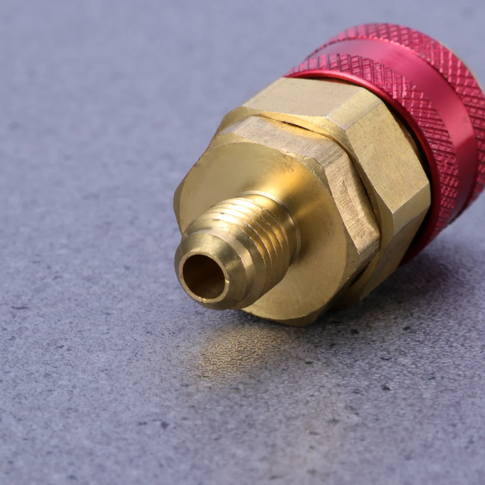

2pcs R134a Quick Connectors Auto Car Air Conditioning Quick Coupler Adapter (Red & Blue)