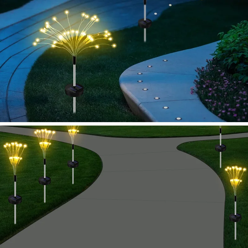 Светодиодный солнечный свет 120 светодиодный s на солнечной энергии Открытый