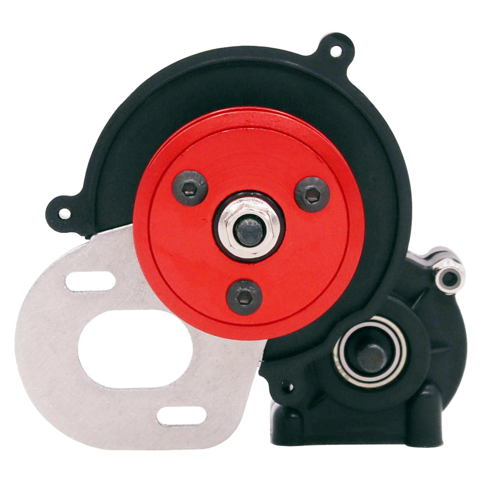 

1:10 Metal Toy Replacement Part Black Assembled Crawler Styling Motor RC Car Transmission Case Upgrade Fit For Axial SCX10 90046