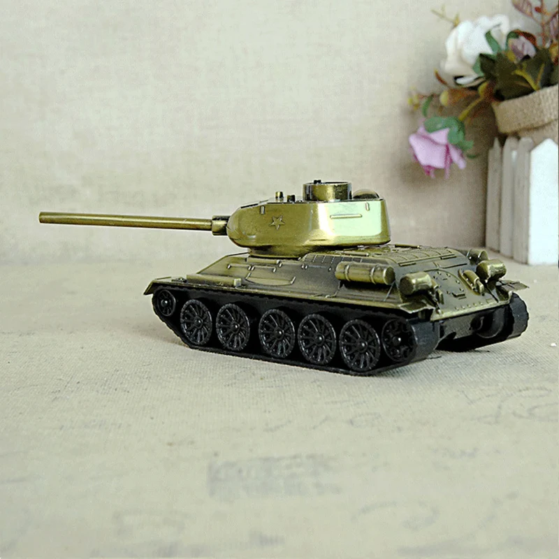 Vintage Metal Tank Miniature Model Alloy Sculpture Home Decoration Accessories Retro Handicraft Desktop Crafts | Дом и сад