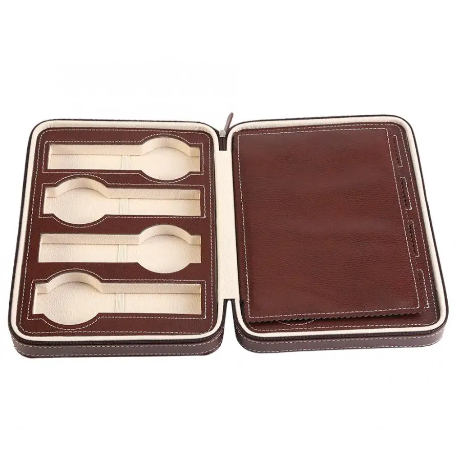 Watch Display 8 Lattice PU Leather Storage Box 1Pc High-grade Case for Jewelery | Дом и сад