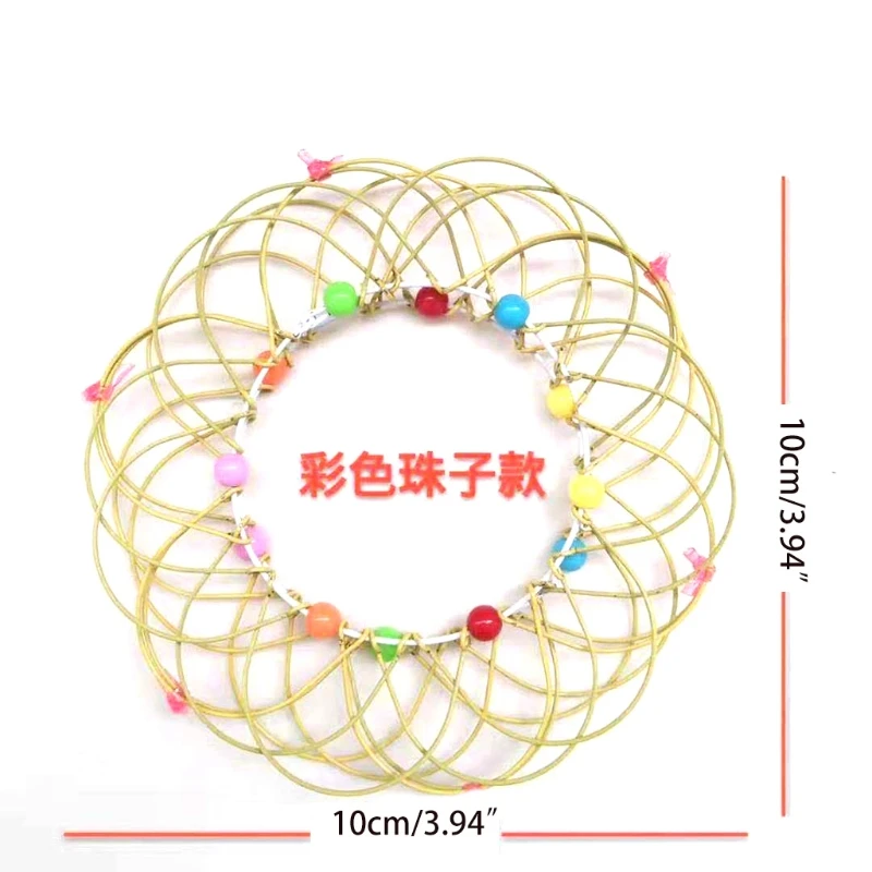 

Adult Children Anti-Stress Toy Mandala Decompression Toys Variety Flower Basket Thirty-Six Softened Steel Ring Fidget Pu
