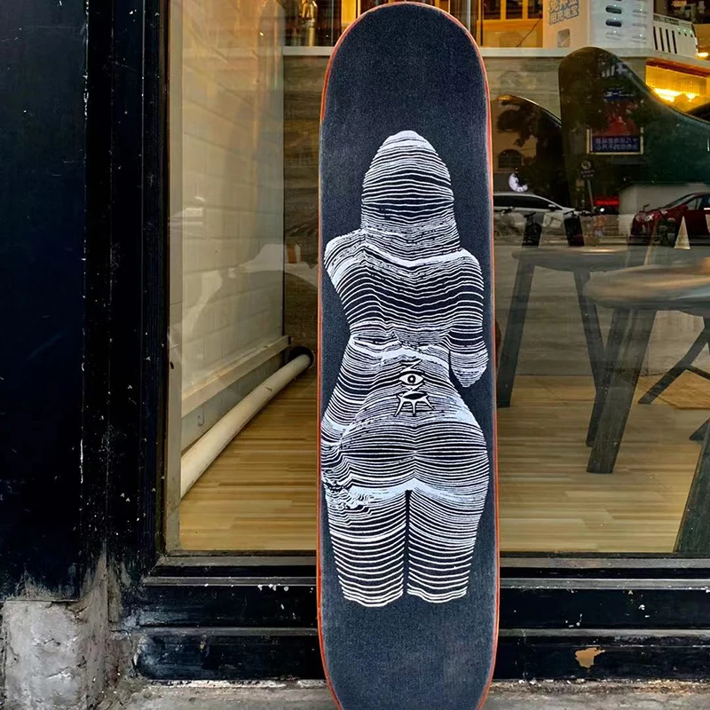 Anti-slip Skateboard Sandpaper Sticker Grunge Waterproof Painted Personalized Rullalautatarvikkeet KC50PJ | Спорт и развлечения