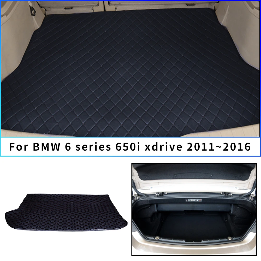 Кожаные коврики для багажника автомобиля на заказ BMW 6 серии 650i xdrive 2011 2012 2013 2014 2015