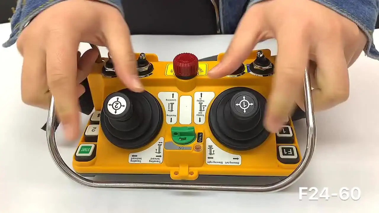 

F24-60 telecrane joystick wireless remote control transmitter receiver for drilling