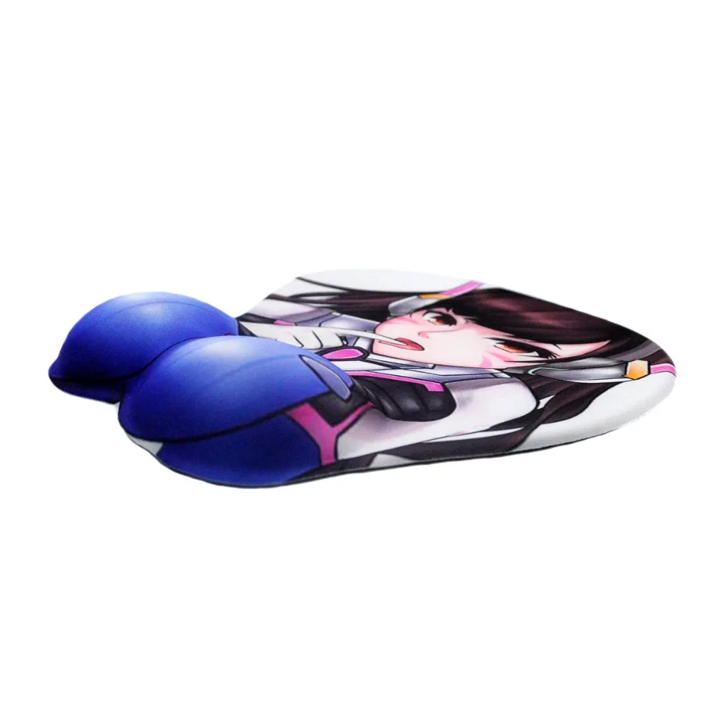 Аниме Коврик для мыши Overwatch D. VA 3D коврик для мыши силиконовый гель эргономичный коврик для мыши с поддержкой запястья dva коврик для мыши